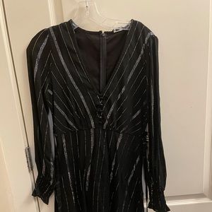Express Black Long Sleeve Dress